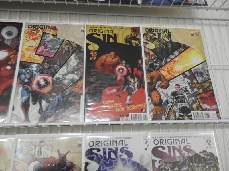 Original Sin #1-8 W/Variants + Orig Sins #1-5 Complete Set! Avg NM- Condition!
