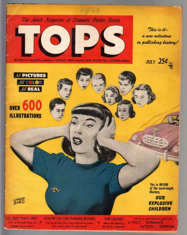 Tops #1 1949 VERY RARE oversized Lev Gleason comic book