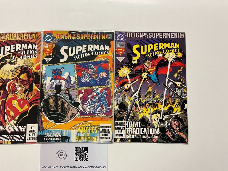 3 Superman in Action Comics DC Comics Books # 16 20 24 20 MS7