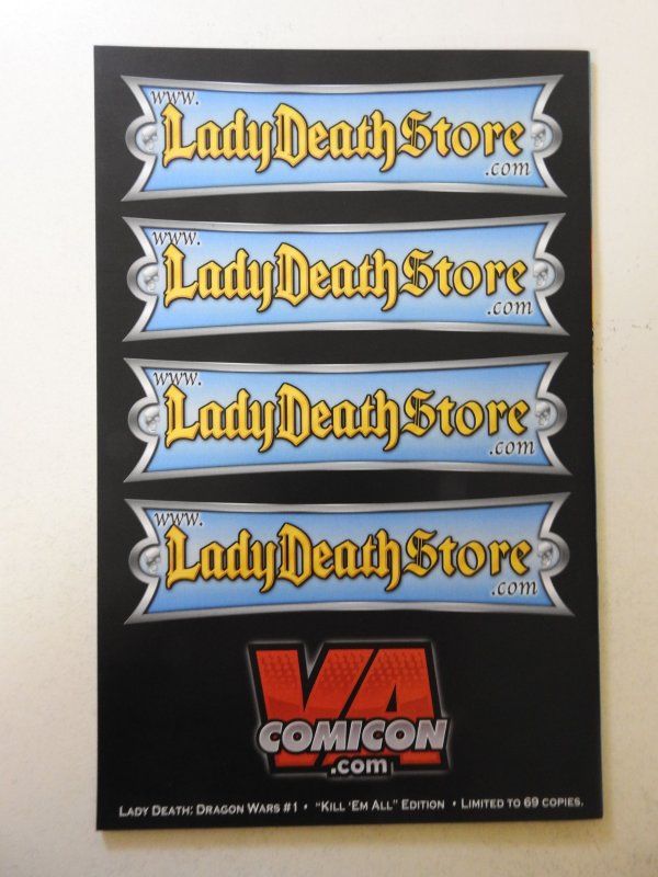 Lady Death: Dragon Wars #1 Kill 'Em All Edition NM Condition...