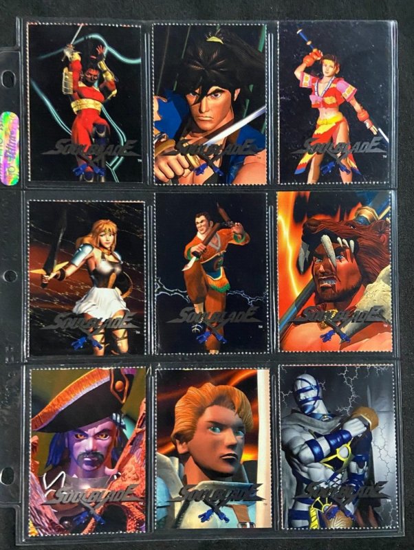 1996 SOULBLADE 18 VINTAGE CARDS PERFORATED EDGES