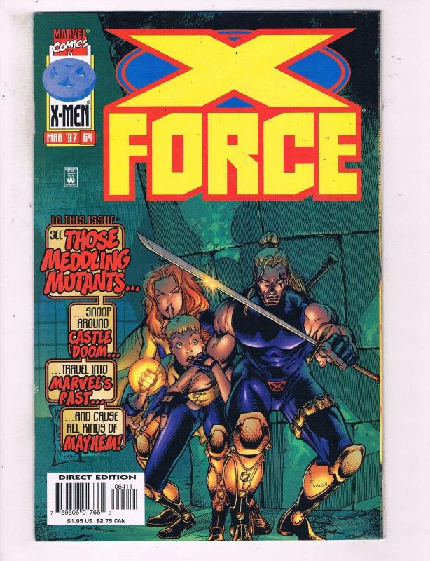 X-Force #64 VF Marvel Comics Comic Book Cable DE16