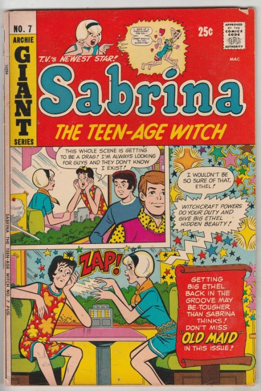 Sabrina the Teen-Age Witch #7 (Aug-72) VG+ Affordable-Grade Archie
