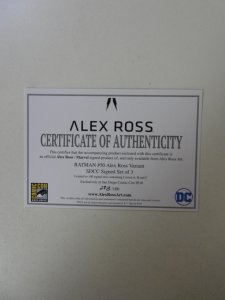 Batman #50 Alex Ross Variant signed w/cert limited to 100 copies NM condition