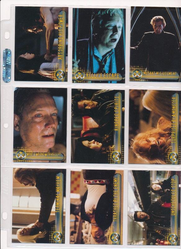 2000 Topps X-Men movie Cards Set of 72, Wolverine, Storm,Toad, Professor X etc