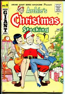 Archie's Giant Series #15 1962-Santa-Veronica-Betty-paper dolls-VG-