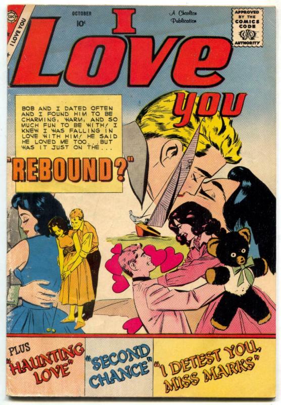 I Love You Comic #25 1959- Charlton Romance- Haunting Love VG-