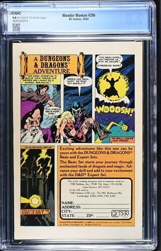 Wonder Woman #296 1982 DC Comics CGC 9.8 014