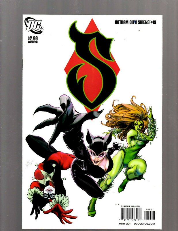 Gotham City Sirens # 19 NM 1st Print DC Comic Book Harley Quinn Poison Ivy SM19