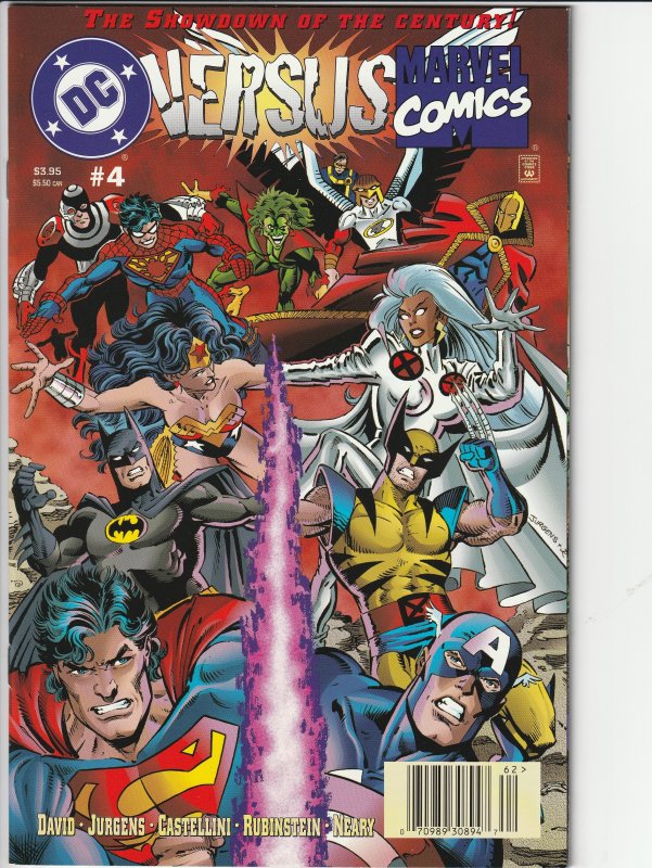 DC Versus Marvel #1-4(B) Newsstands (1996)  1  9.0   2  8.0    3  7.0    4  9.2