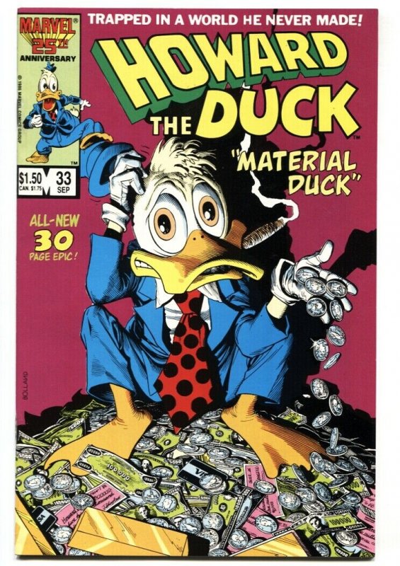 Howard The Duck #33 1986 last issue Marvel comic book NM-