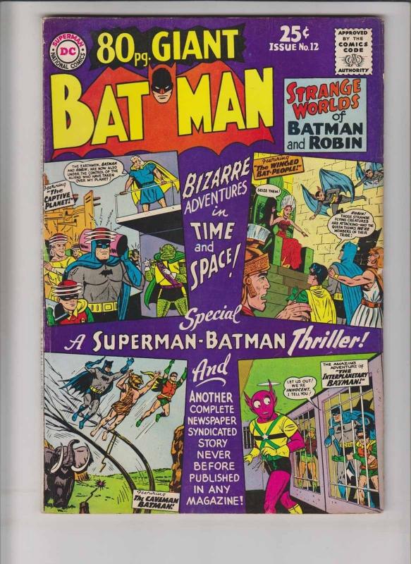 80 Page Giant #12 FN- july 1965 - batman - robin - silver age dc comics