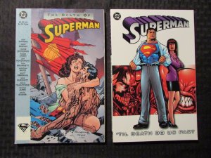 1993 SUPERMAN Death of 1st VF- 2001 'Til Death Do Us Part 1st VF SC TPB