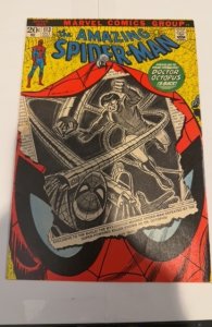 The Amazing Spider-Man #113 (1972) doc ick is back foxxing/staing back cover