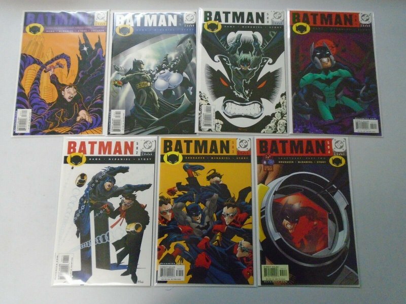 Batman comic lot 15 different from #550-594 8.0 VF (1998-2001)