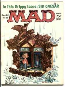 Mad Magazine #55 1960- Sid Caesar- Drippy issue FN+