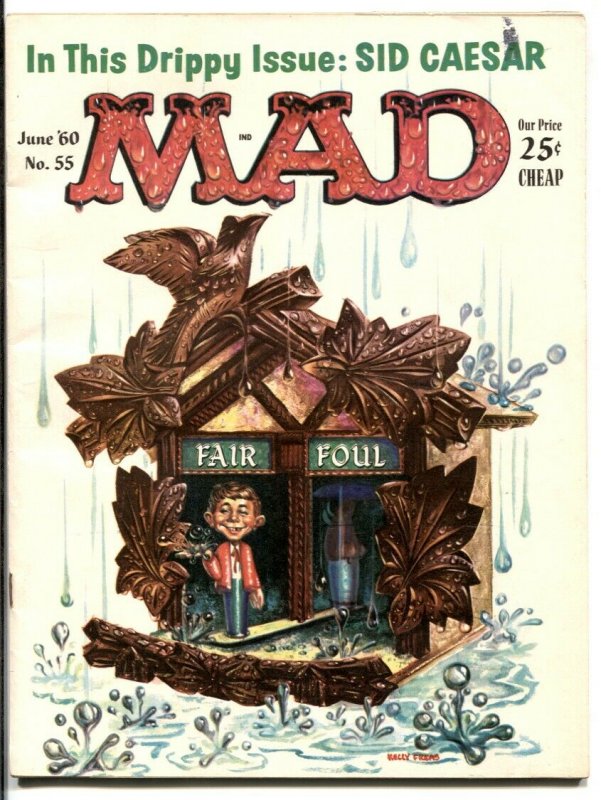 Mad Magazine #55 1960- Sid Caesar- Drippy issue FN+