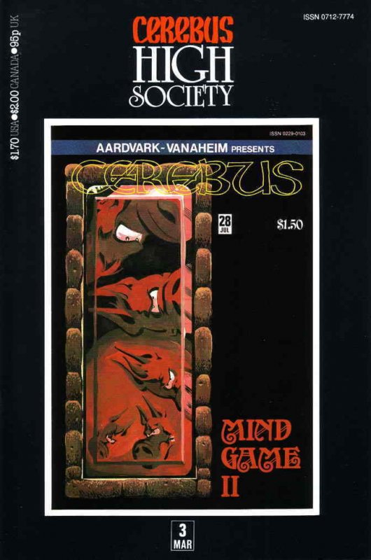 Cerebus High Society #3 FN; Aardvark-Vanaheim | save on shipping - details insid