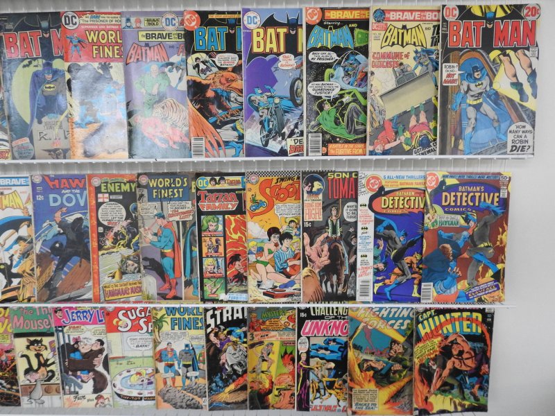 Huge Lot of 150+ Golden-Bronze Comics W/ Batman, World's Finest, Superman