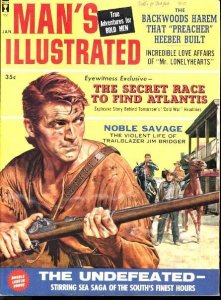 MAN'S ILLUSTRATED 1960 JAN-JIM BRIDGER CVR/NAZIS VF