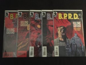 BPRD: KILLING GROUND #1, 2, 3, 4, 5, Signed by Guy Davis, VFNM Condition