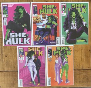 She-Hulk #2,4,5,9,10 NM Lot Marvel Comics Rainbow Rowell