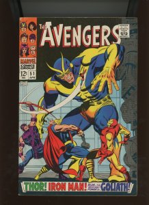(1968) The Avengers #51: SILVER AGE! ...THE COLLECTOR! (5.0/5.5)
