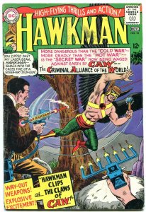 HAWKMAN #10 1966-SILVER AGE DC-12 cent- CAW VG