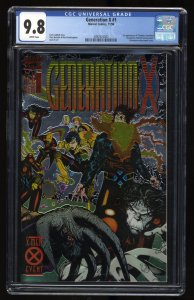 Generation X (1994) #1 CGC NM/M 9.8 White Pages 1st Appearance Chamber!
