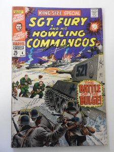 Sgt. Fury Annual #4 (1968) VG Condition rust on staples