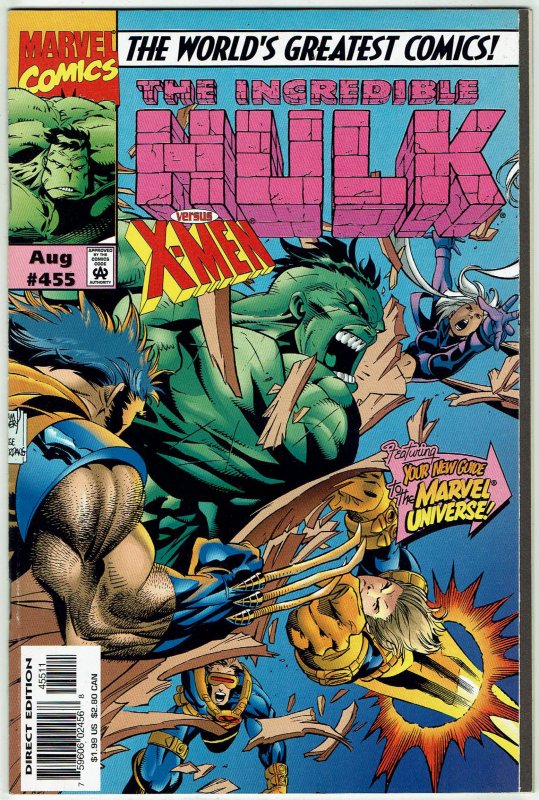 The Incredible Hulk #455 Peter David Adam Kubert X-Men NM