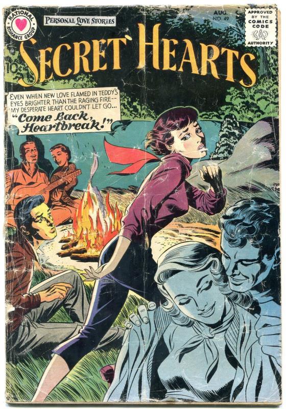 SECRET HEARTS #49 1958-DC ROMANCE-COOL G-