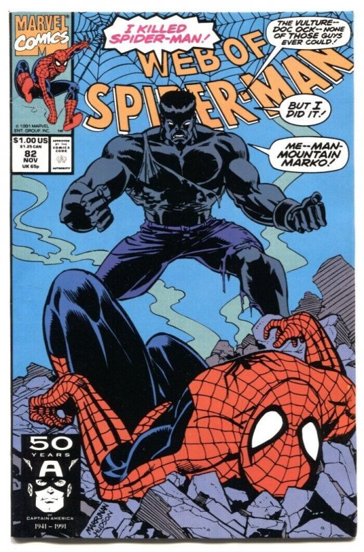 Web Of Spider-man #82 1991- Marko- NM-