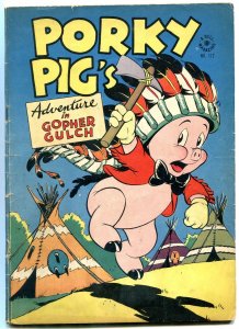 Porky Pig Adventure Gopher Gulch- Four Color Comics #112 1946 VG