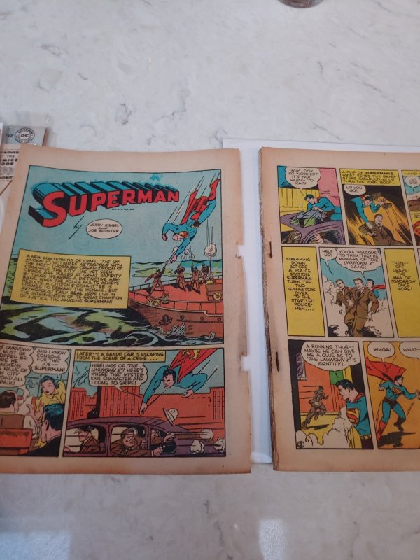 World’s Finest # 2(1) Siegal Ray Superman Batman 1941 ! Coverless