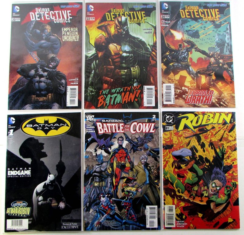 Batman Lot 6 #Detective 20, 22, 24, Day 1, Battle Cowl 2, Robin 61 DC Comics