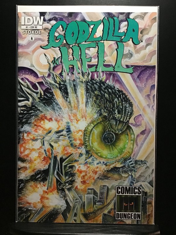 Godzilla In Hell #1 Cover RE - Comics Dungeon (2015)