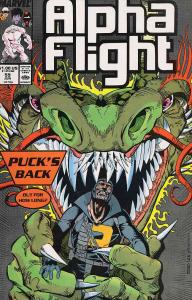 Alpha Flight (1st Series) #59 FN ; Marvel | Jim Lee Puck's Back