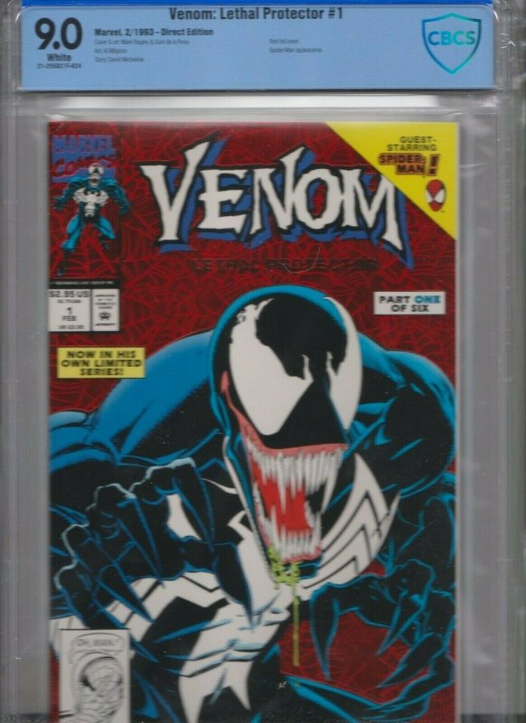 VENOM : LETHAL PROTECTOR  #1  CBCS 9.0 WHITE  7/1983 -DIRECT EDITION  / THE KEY