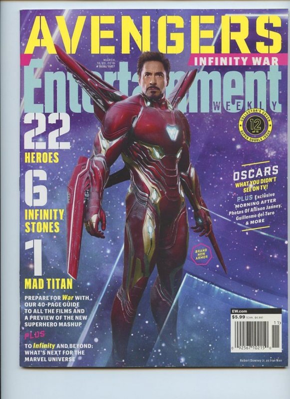 ENTERTAINMENT WEEKLY Collector's Cover: Tony Stark - Promo Issue - Cover #12