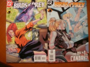 4 DC Comic: BIRDS OF PREY #39 The Gun #49 Chaotic Code #58 Like Minds #60 Canary