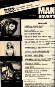 Man's Adventure 3/1964-Stanley-babes beat up a cop on the cover-pulp