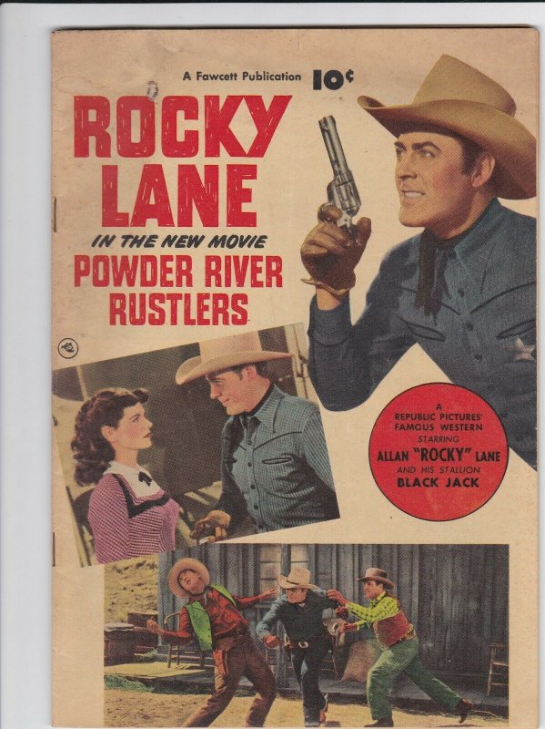 Powder River Rustlers  Fawcett Movie Comic 1 GD/VG- (1950)