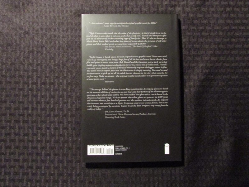 2006 SIGHT UNSEEN by Robert Tinnell & Bo Hampton HC/DJ NM/VF Image