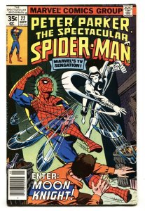 SPECTACULAR SPIDER-MAN #22 Early Moon Knight appearance VF-