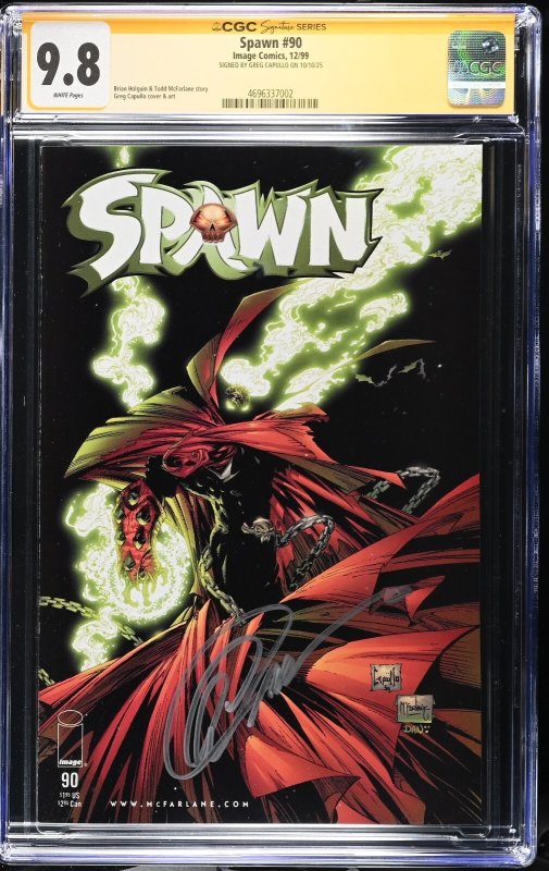 Spawn (1999) # 90 (CGC 9.8 SS) Signed Greg Capullo * Image Comics * Census = 3