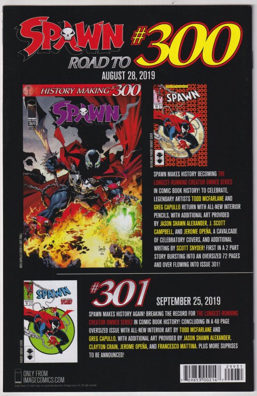 Spawn #299 (2019)