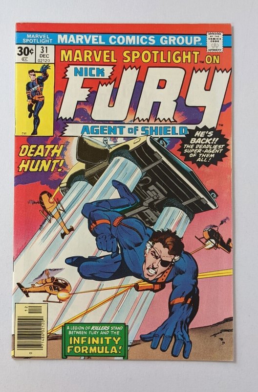 Marvel Spotlight #31  Nick Fury (1976) FN/VF  Chaykin art