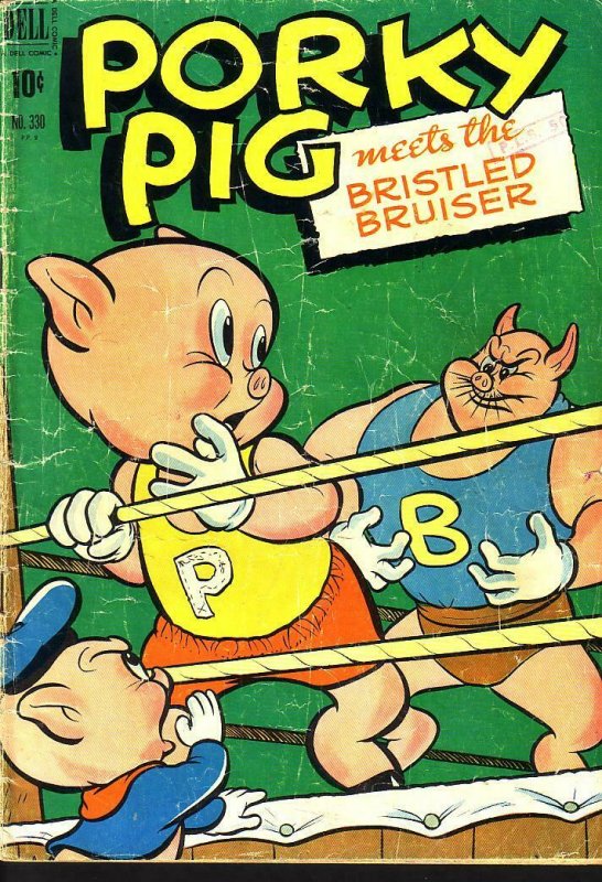 PORKY PIG FOUR COLOR #330 DELL 1951 EGYPTIAN COLLECTION G