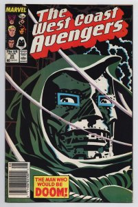 West Coast Avengers #35 Doctor Doom | Moon Knight (Marvel, 1988) FN